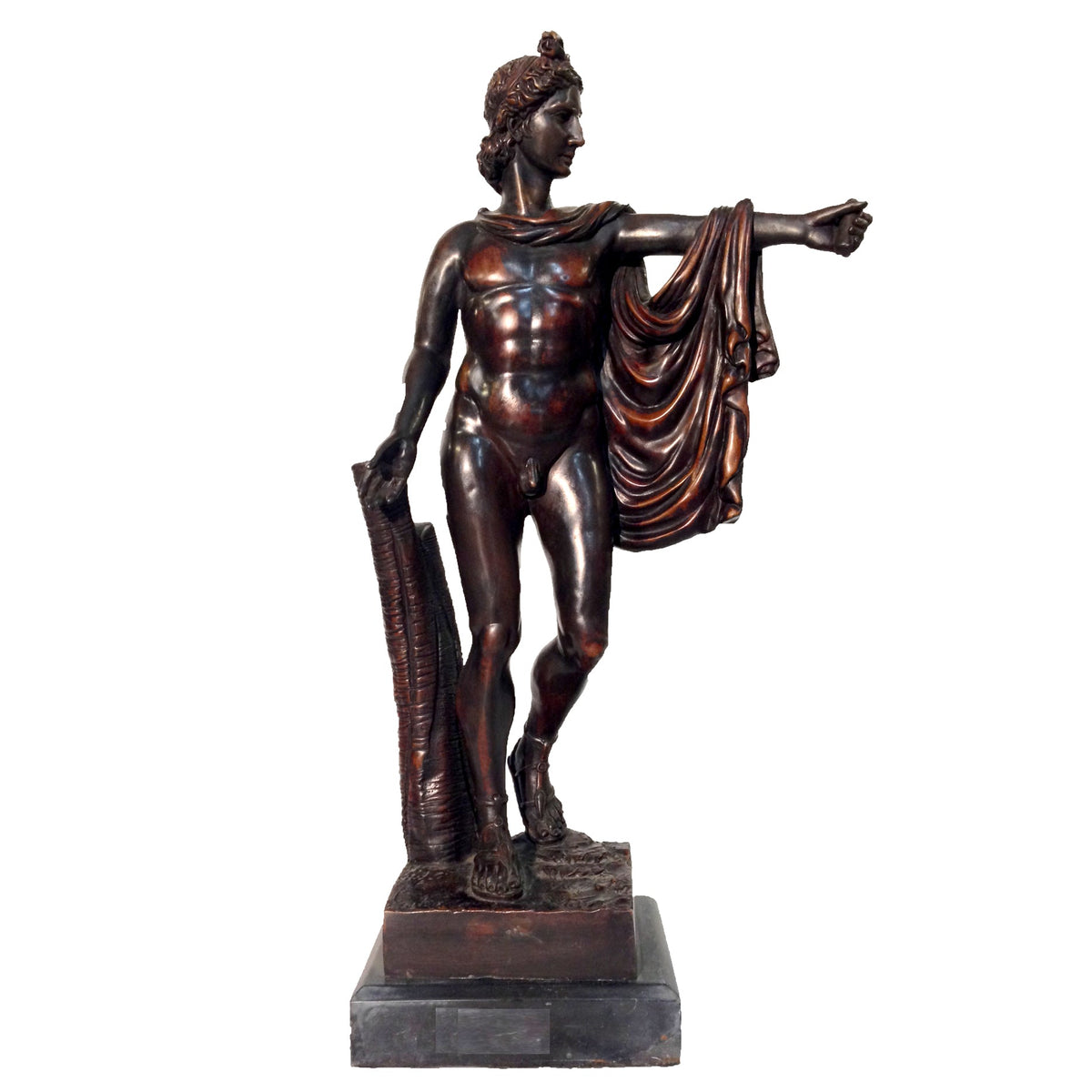 Apollo Table-top Bronze Statue - Classical Greek Art