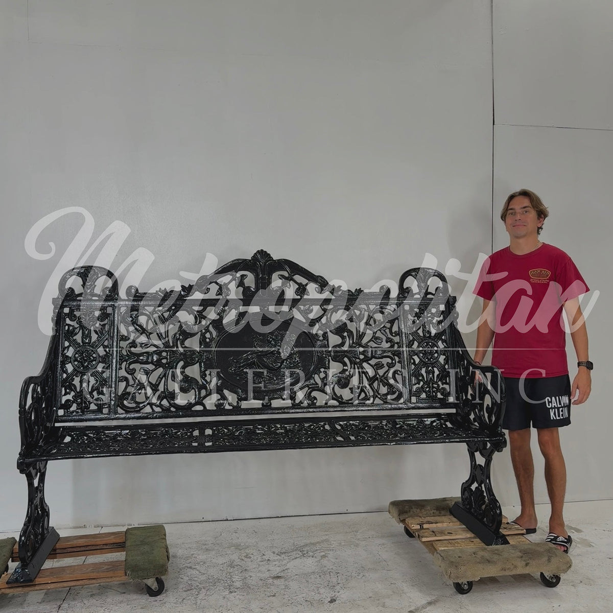 Ornamental Iron Garden Bench