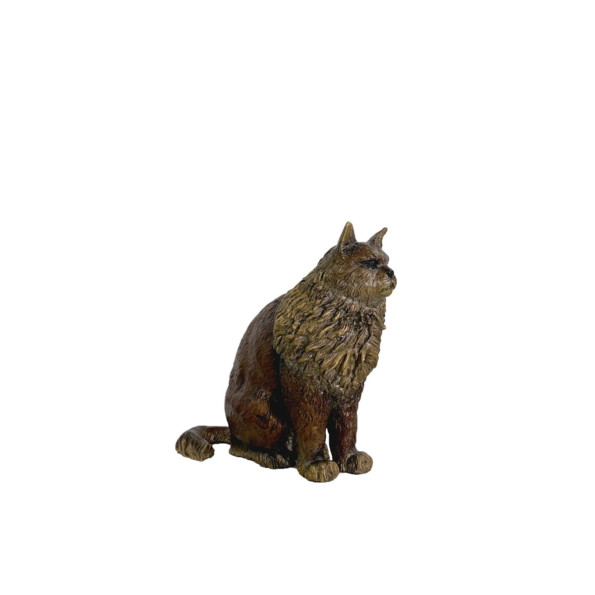 Sitting Cat Bronze Statue
