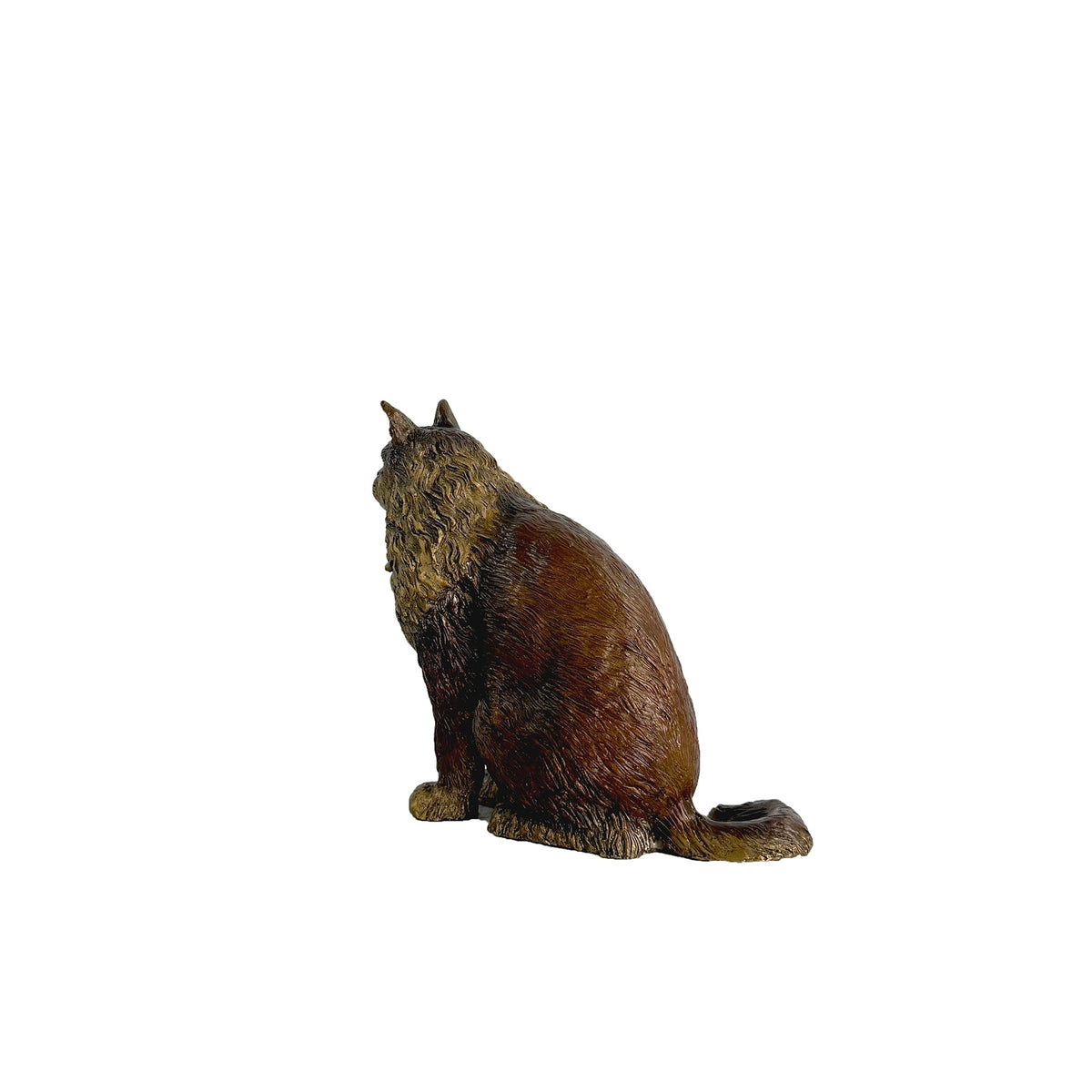 Sitting Cat Bronze Statue