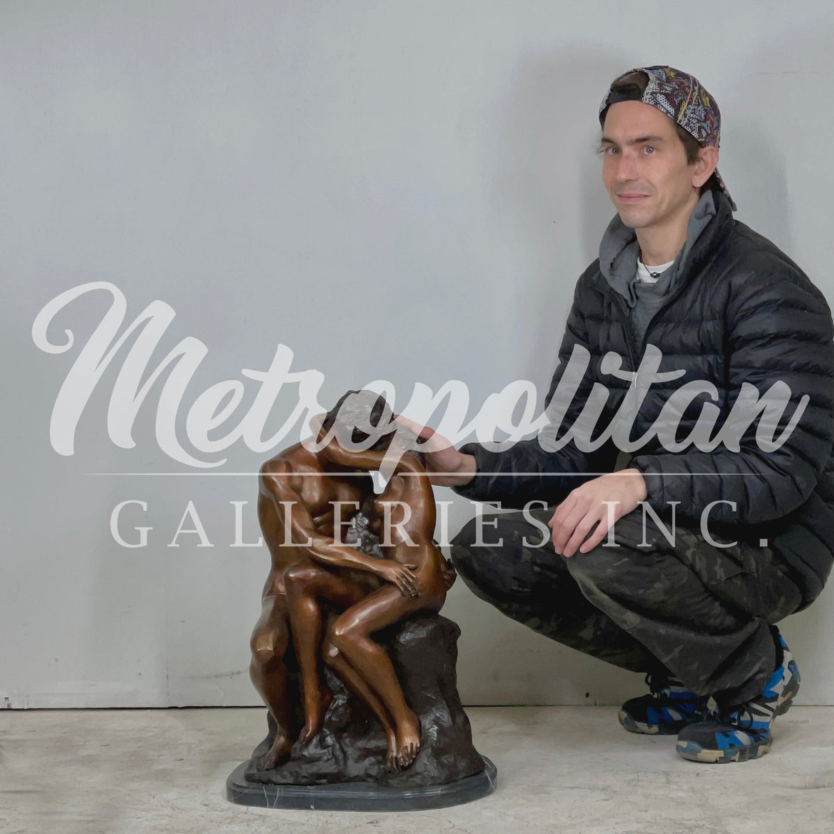 The Kiss Table-Top Bronze Statue