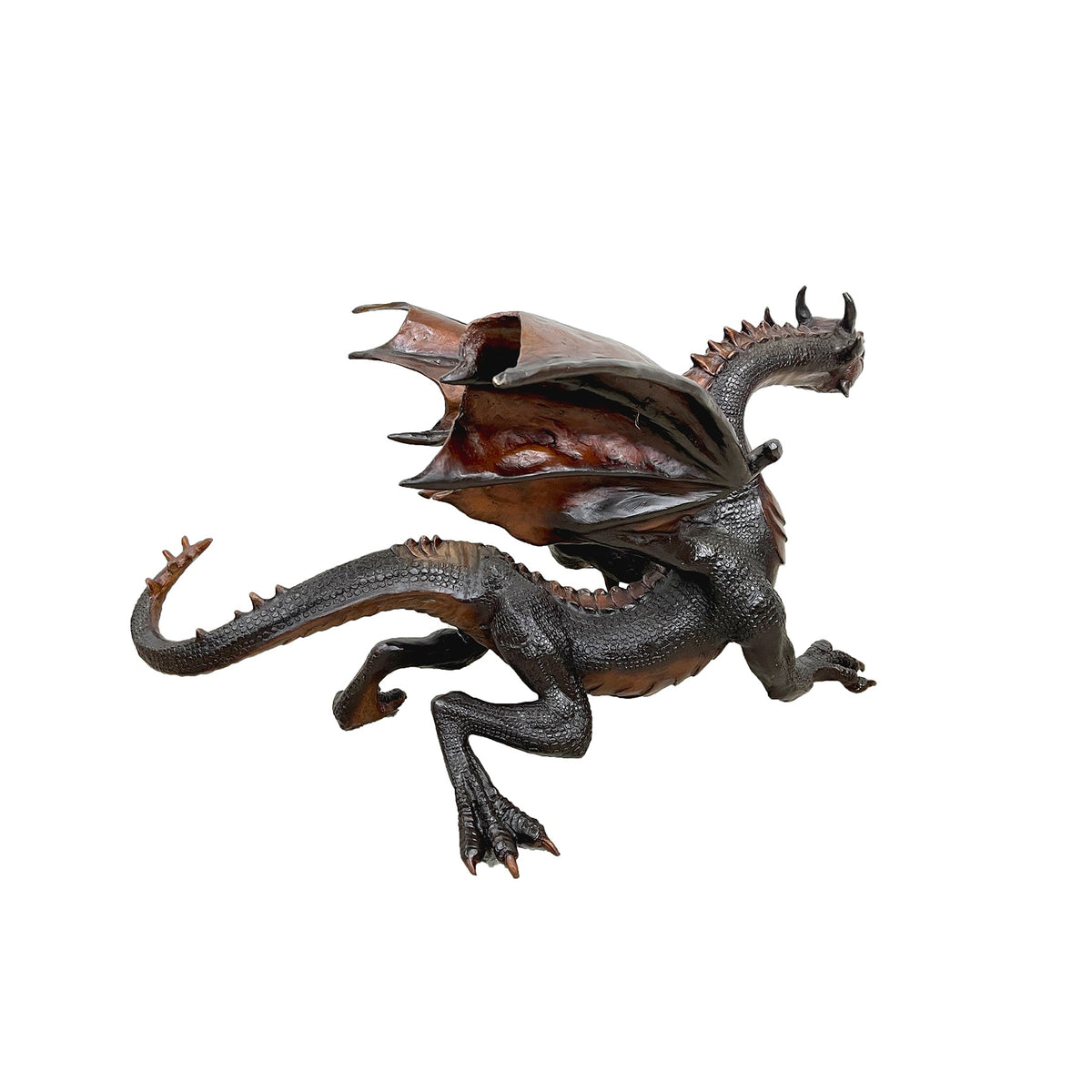 Walking Dragon Table-Top Bronze Statue