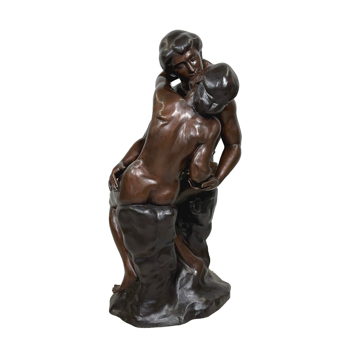 Large 'The Kiss' Bronze Statue