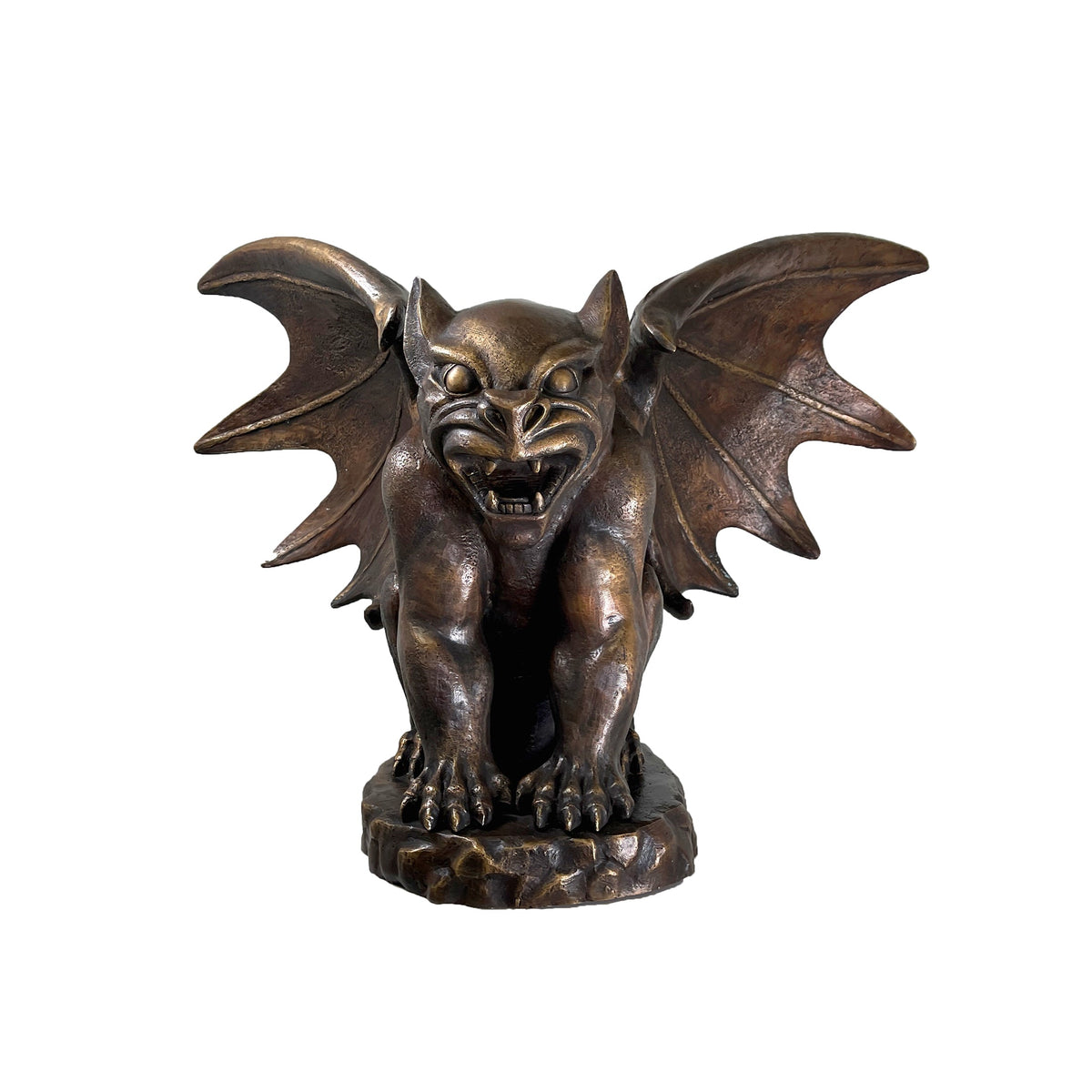 Gargoyle Bronze Statue - Gothic Tabletop Sculpture