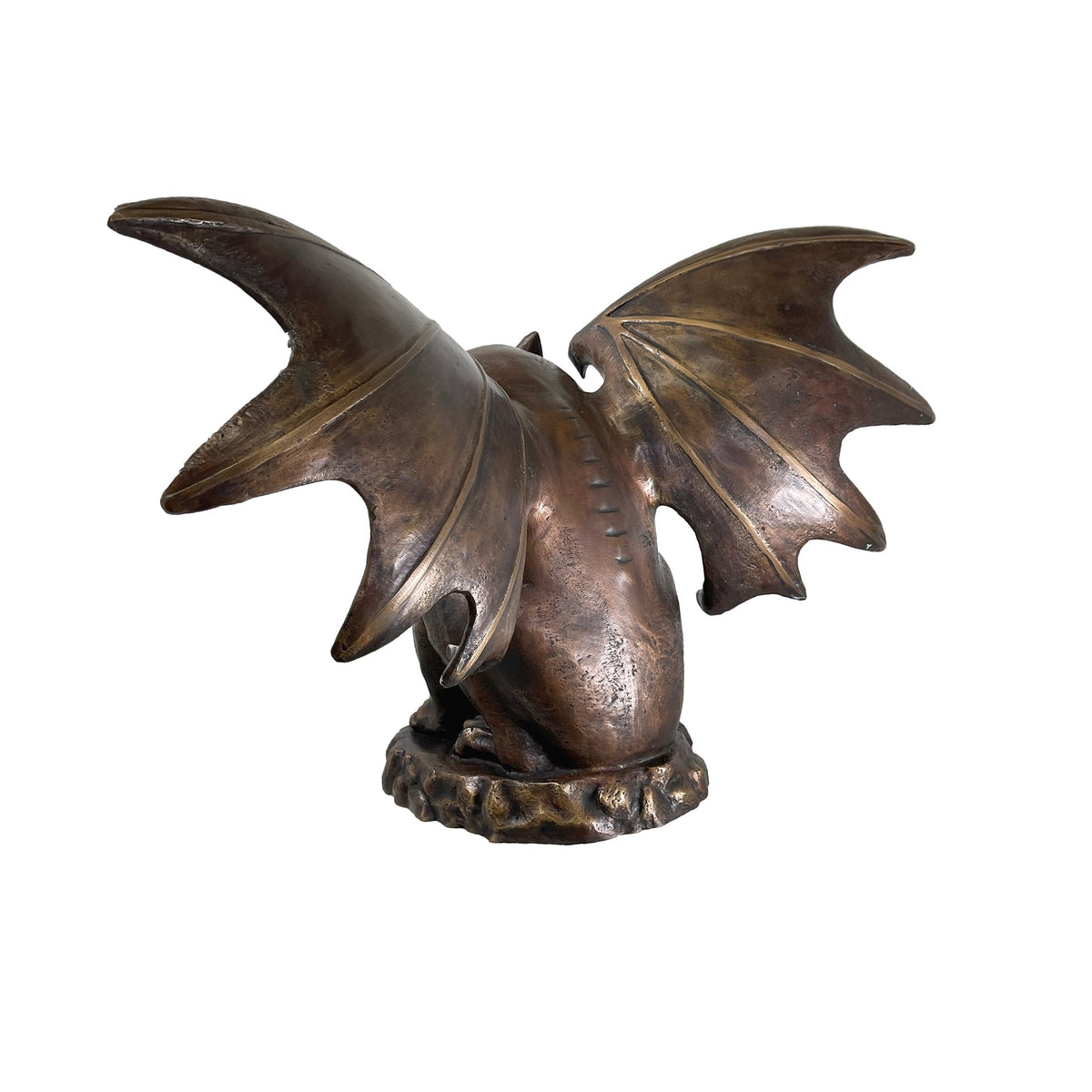 Gargoyle Bronze Statue - Gothic Tabletop Sculpture