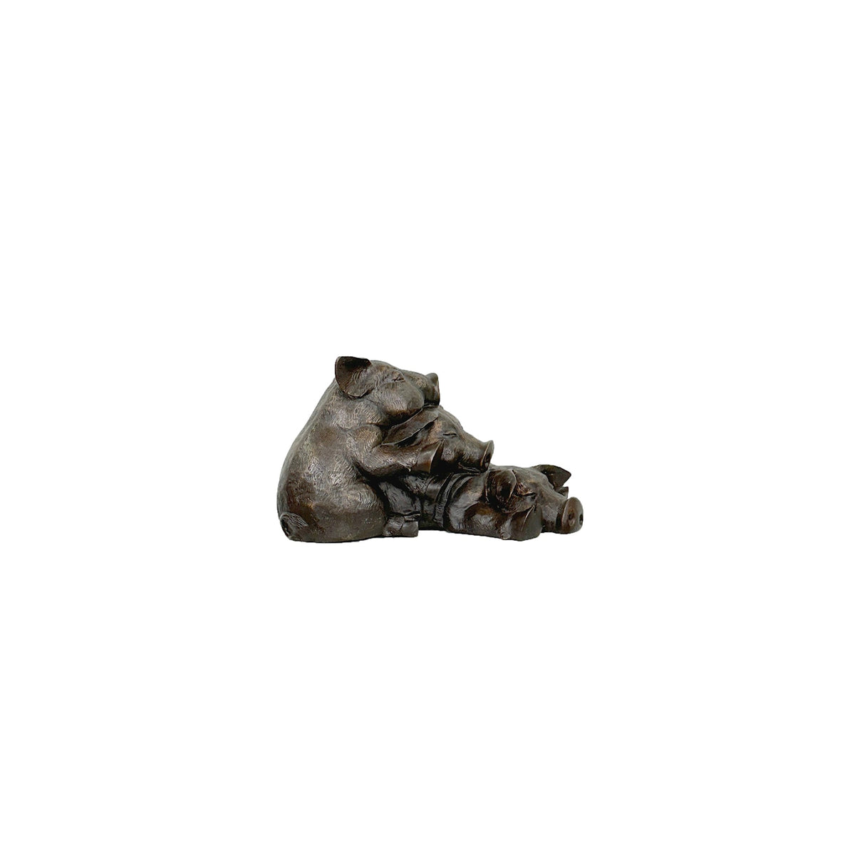 Pile of Piglets Bronze Table-top Statue