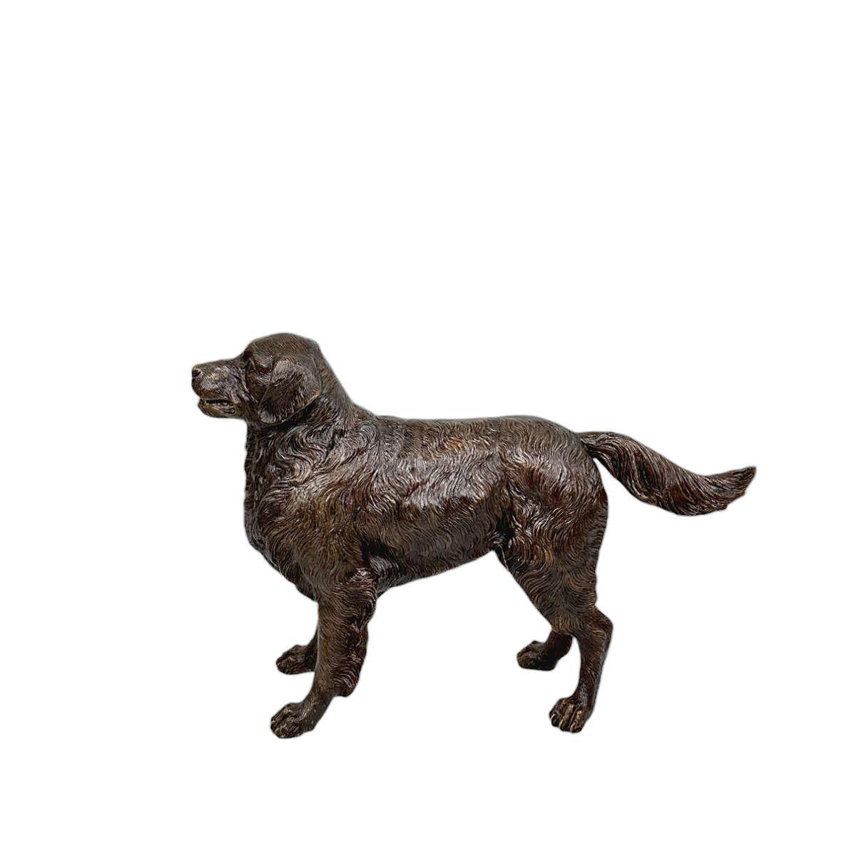 Golden Retriever Bronze Statue