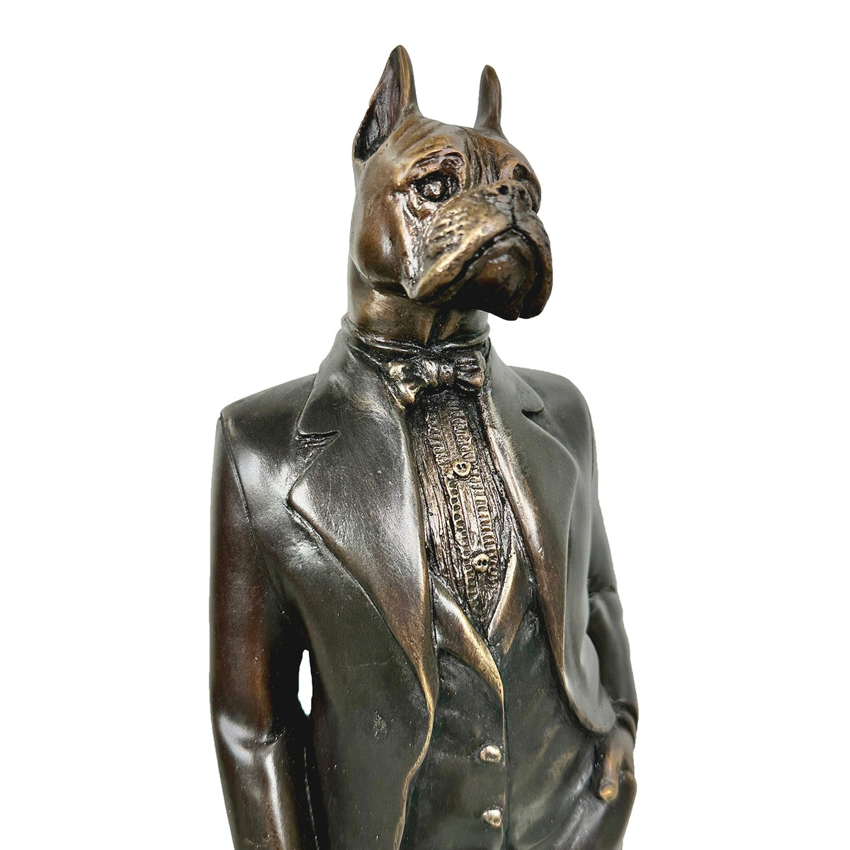 Standing Gentleman Boxer Bronze Statue